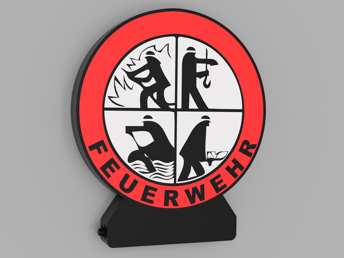 LED-Leuchte mit Feuerwehr-Symbol – Einzigartiges Design und Funktionalität