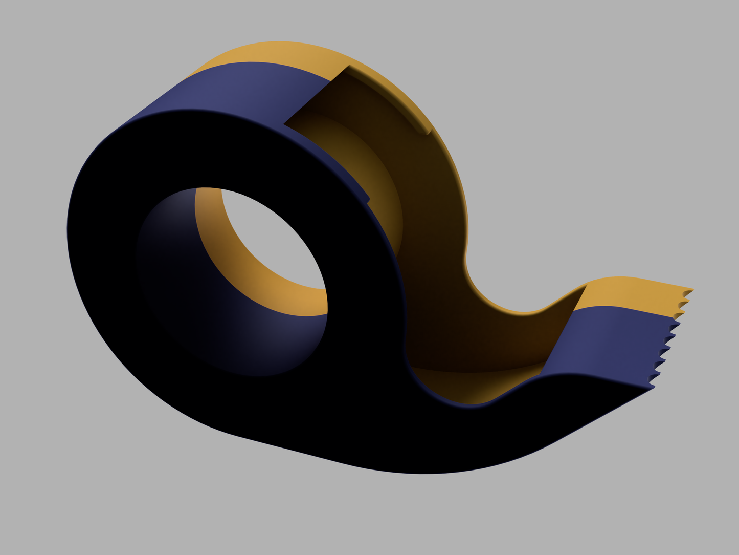 3D-gedruckter Tesafilm Abroller – individuell und vielseitig